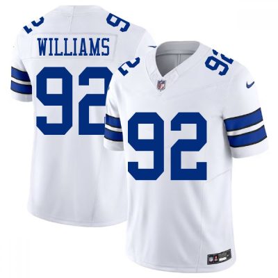 Youth Dallas Cowboys #92 Quinnen Williams Esch White Color Rush Vapor Limited Stitched Jersey