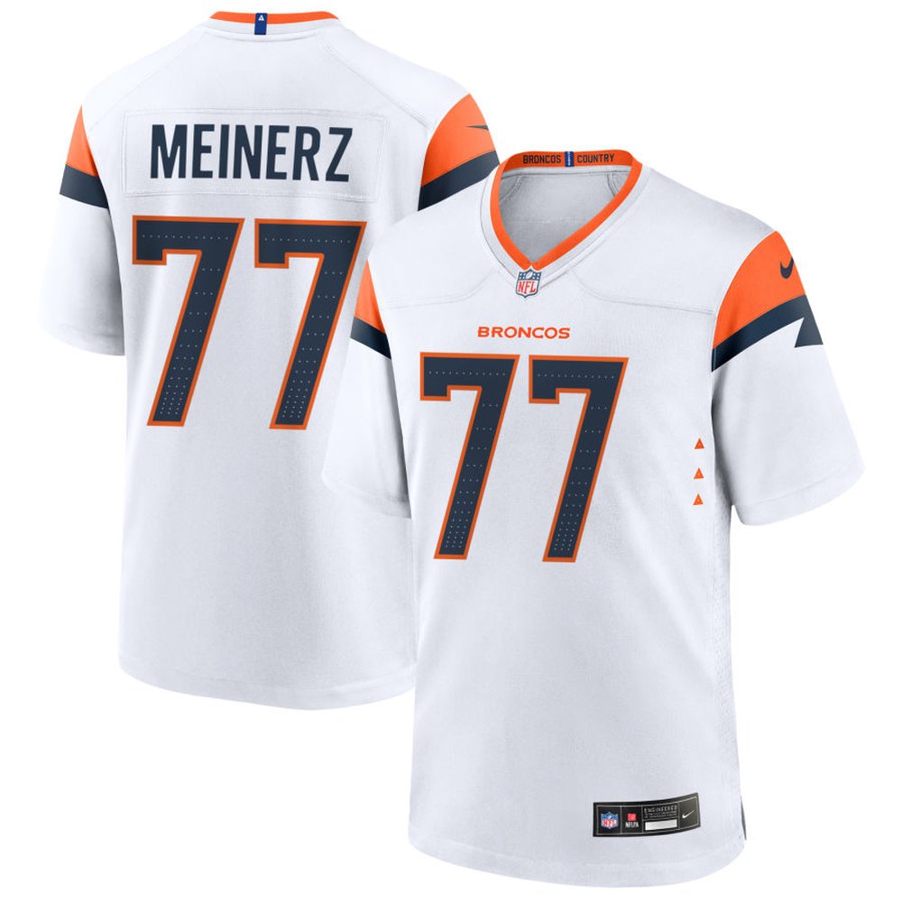 Youth Denver Broncos #77 Quinn Meinerz White Alternate Game Jersey