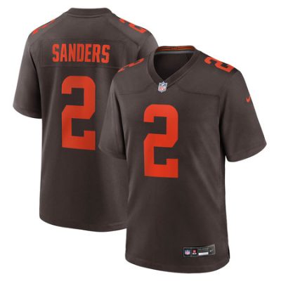 Youth Cleveland Browns #2 Shedeur Sanders Nike Brown Alternate Game Jersey
