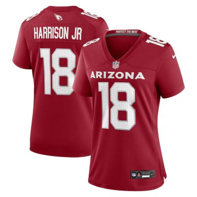 Women's Arizona Cardinals #18 Marvin Harrison Jr.  Cardinal Player Game Jersey
