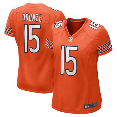 Women's Chicago Bears #15 Rome Odunze  Orange Alternate Game Jersey