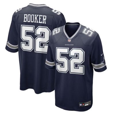 Youth Dallas Cowboys #52 Tyler Booker  Navy 2025 NFL Draft First Round Pick Game Jersey