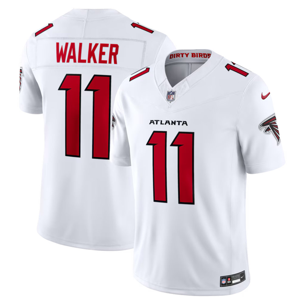 Youth Atlanta Falcons #11 Jalon Walker Nike White Vapor F.U.S.E. Sewn Down Limited Jersey