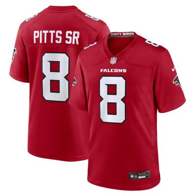 Youth Atlanta Falcons #8 Kyle Pitts Sr. Nike Red Game Jersey