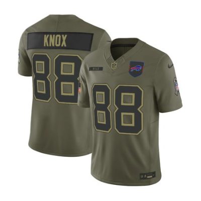 Youth's Buffalo Bills #88 Dawson Knox  Olive 2025 Salute to Service Retired Limited Jersey