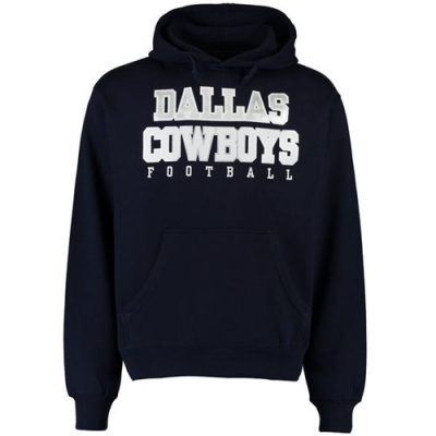 Dallas Cowboys Practice Pullover Hoodie Navy