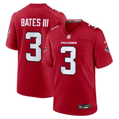 Youth Atlanta Falcons #3 Jessie Bates III Nike Red Game Jersey