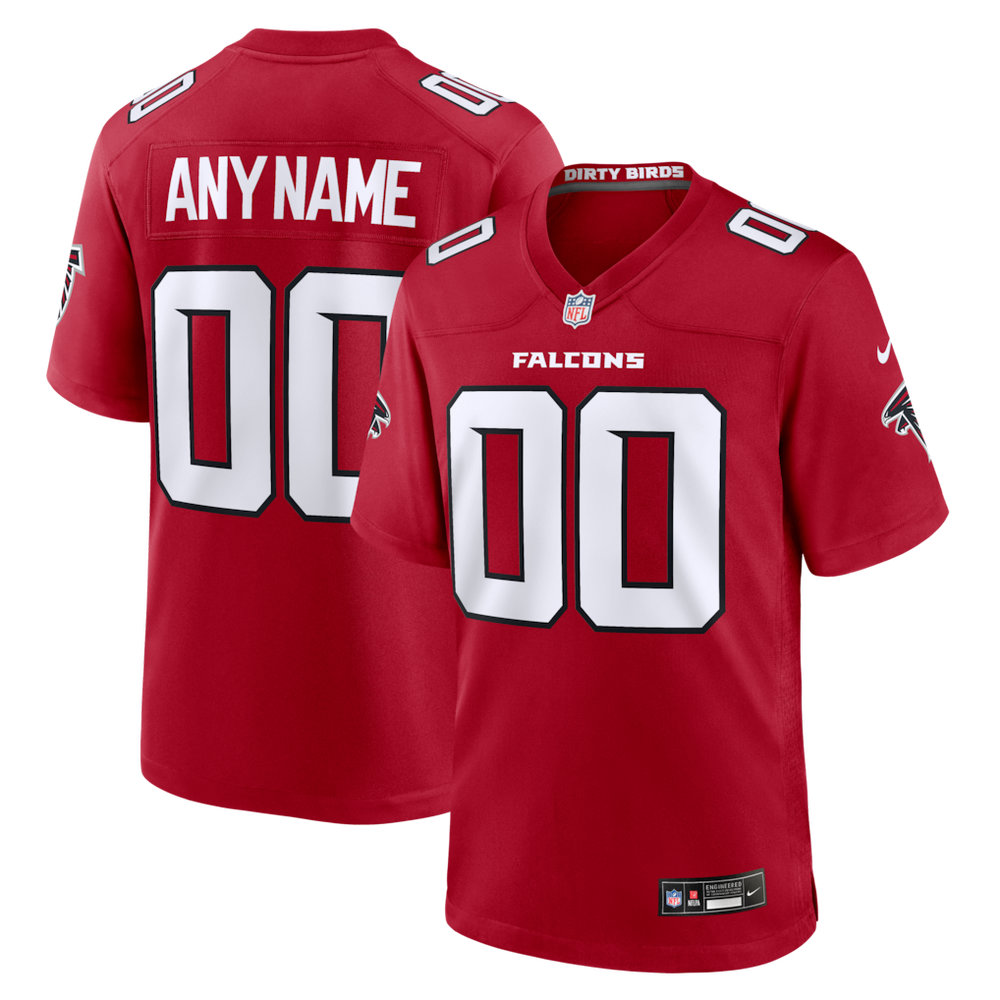 Youth Atlanta Falcons Nike Red Custom Game Jersey