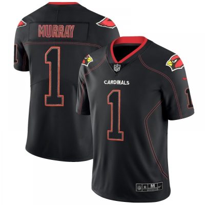 Men's Arizona Cardinals #1 Kyler Murray Black Lights Out NFL Limited Stitched NFL Jersey