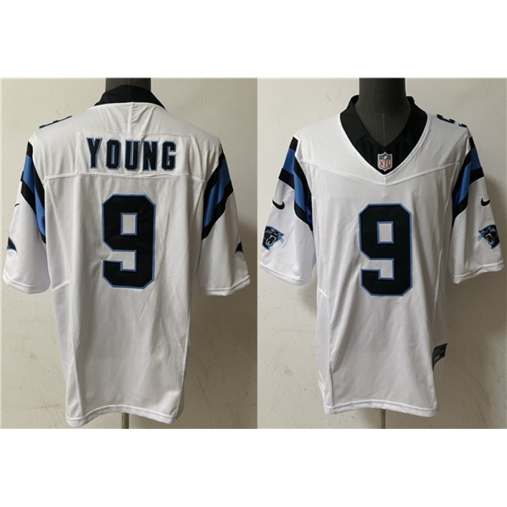 Men's Carolina Panthers #9 Bryce Young White 2023 F.U.S.E. Vapor Untouchable Stitched Football Jersey