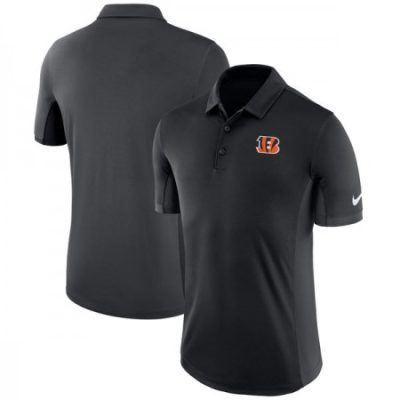 Men's Cincinnati Bengals  Black Evergreen Polo
