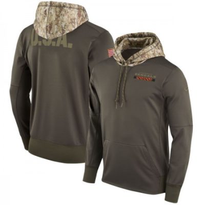 Men's Cincinnati Bengals  Olive Salute to Service Sideline Therma Pullover Hoodie