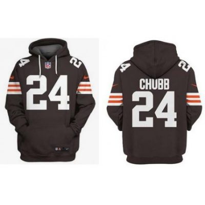 Men's Cleveland Browns #24 Nick Chubb NFL Hoodie
