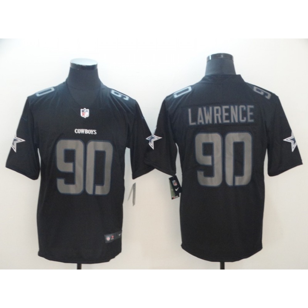 Men's Dallas Cowboys #90 Demarcus Lawrence 2018 Black Impact Limited Stitched NFL Jersey