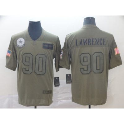 Men's Dallas Cowboys  #90 Demarcus Lawrence 2019 Camo Salute To Service Limited Stitched NFL Jersey