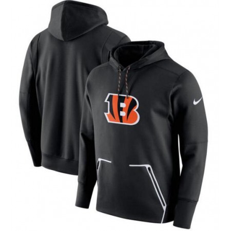 Men's  Cincinnati Bengals Black Champ Drive Vapor Speed Pullover Hoodie