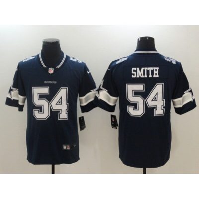 Men's  Dallas Cowboys #54 Jaylon Smith Navy Blue Vapor Untouchable Limited Stitched NFL Jersey