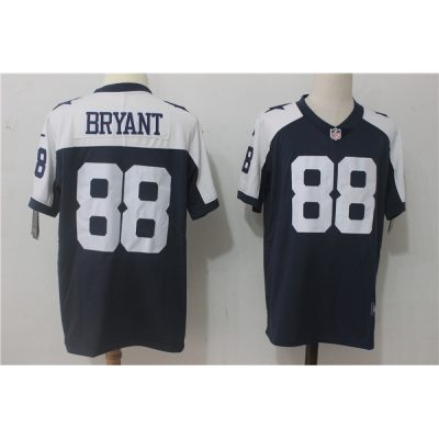Men's  Dallas Cowboys #88 Dez Bryant Navy Blue Thanksgiving Stitched NFL Vapor Untouchable Limited Throwback Jersey