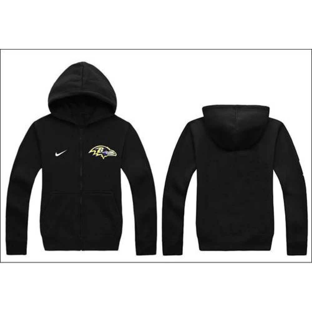 Baltimore Ravens Authentic Logo Hoodie Black