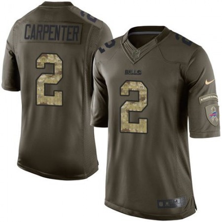 Bills #2 Dan Carpenter Green Men's Stitched NFL Limited Salute To Service Jersey