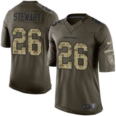 Broncos #26 Darian Stewart Green Men's Stitched NFL Limited Salute To Service Jersey