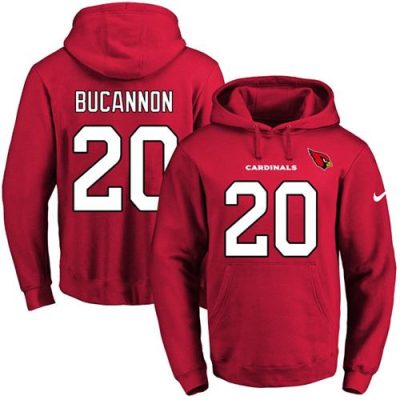 Cardinals #20 Deone Bucannon Red Name & Number Pullover NFL Hoodie