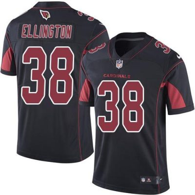Cardinals #38 Andre Ellington Black Men's Stitched NFL Limited Rush Jersey