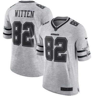 Cowboys #82 Jason Witten Gray Men's Stitched NFL Limited Gridiron Gray II Jersey
