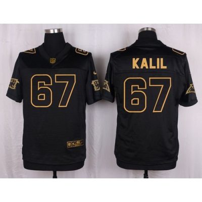 Panthers #67 Ryan Kalil Black Men's Stitched NFL Elite Pro Line Gold Collection Jersey