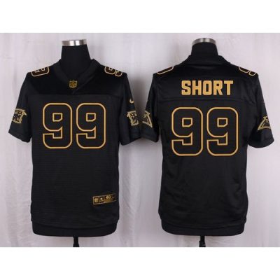 Panthers #99 Kawann Short Black Men's Stitched NFL Elite Pro Line Gold Collection Jersey