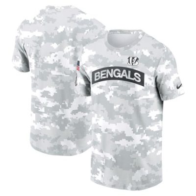 Men's Cincinnati Bengals  White 2024 Salute To Service Big & Tall Performance T-Shirt