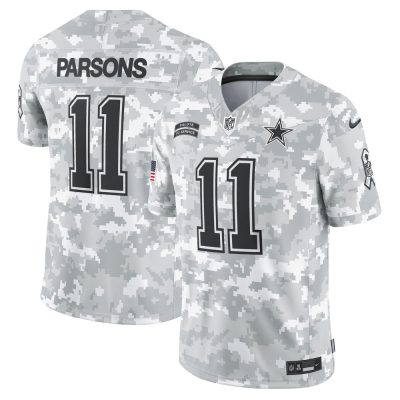 Men's Dallas Cowboys Micah Parsons  Arctic Camo 2024 Salute to Service Limited Jersey