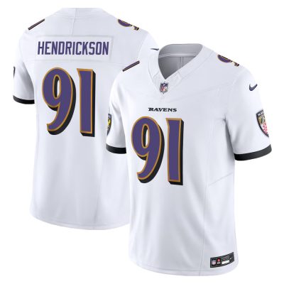 Youth Baltimore Ravens #91 Trey Hendrickson David White Vapor F.U.S.E. Limited Jersey
