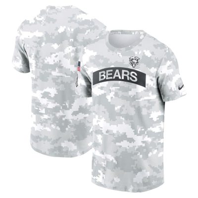 Men's Chicago Bears  White 2024 Salute To Service Big & Tall Performance T-Shirt
