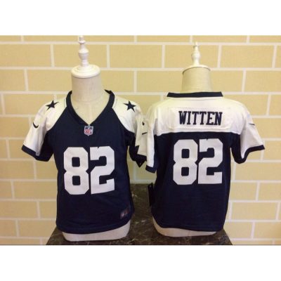 Toddler  Dallas Cowboys #82 Jason Witten Blue Thanksgiving Stitched NFL Jersey