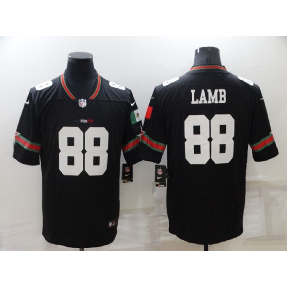 Women's Dallas Cowboys #88 CeeDee Lamb Black Mexico Stitched Jersey(Run Small)