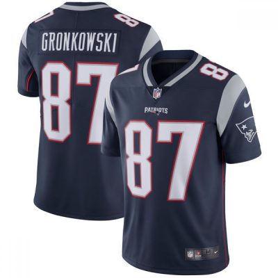 Youth New England Patriots #87 Rob Gronkowski  Navy Vapor Untouchable Limited Stitched NFL Jersey