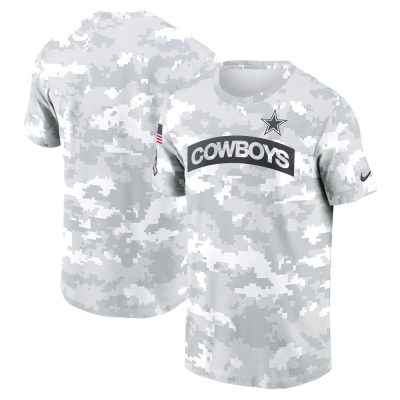 Men's Dallas Cowboys  White 2024 Salute To Service Big & Tall Performance T-Shirt
