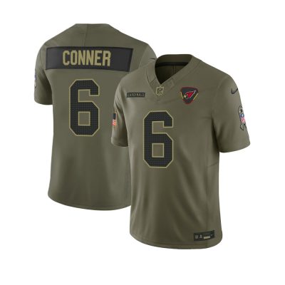 Youth's Arizona Cardinals #6 James Conner  Olive 2025 Salute to Service Retired Limited Jersey