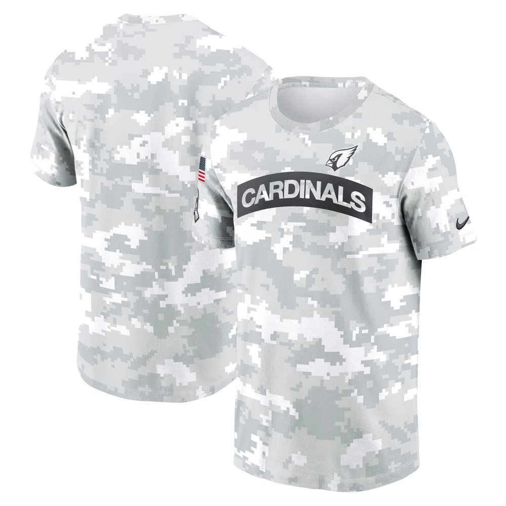 Men's Arizona Cardinals Arctic Camo 2024 Salute To Service Performance T-Shirt