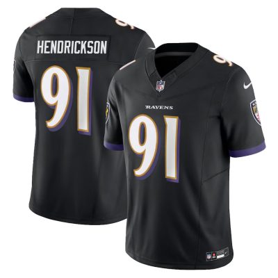 Youth Baltimore Ravens #91 Trey Hendrickson David Black Vapor F.U.S.E. Limited Jersey