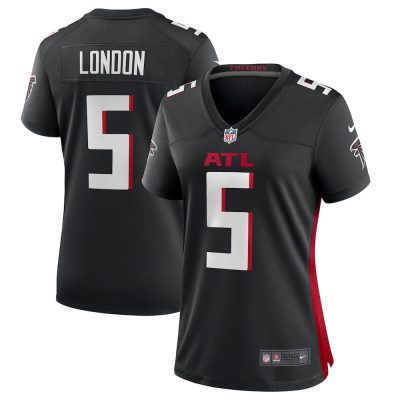 Women's Atlanta Falcons #5 Drake London Black Alternate Game Jersey