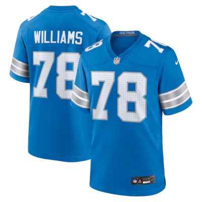 Youth Detroit Lions #78 Tyleik Williams Blue 2025 NFL Draft First Round Pick Game Jersey