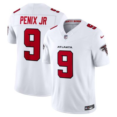 Youth Atlanta Falcons #9 Michael Penix Jr. Nike White Vapor F.U.S.E. Sewn Down Limited Jersey