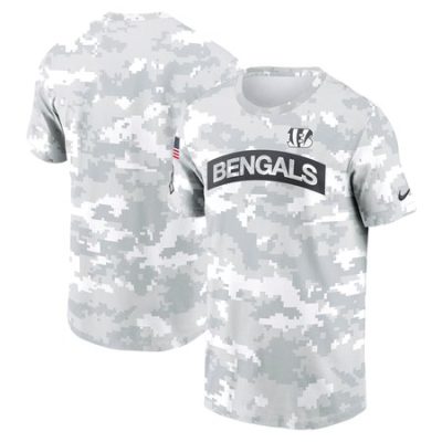 Men's Cincinnati Bengals  Arctic Camo 2024 Salute To Service Performance T-Shirt