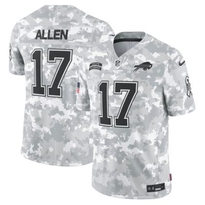Men's Buffalo Bills Josh Allen  Arctic Camo 2024 Salute to Service Limited Jersey