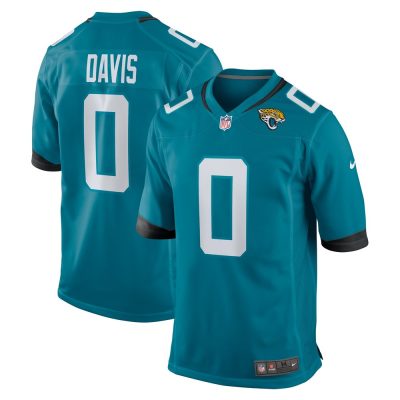Men's Jacksonville Jaguars Gabe Davis  Teal Team Game Player Jersey