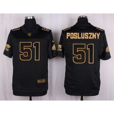 Jaguars #51 Paul Posluszny Black Men's Stitched NFL Elite Pro Line Gold Collection Jersey