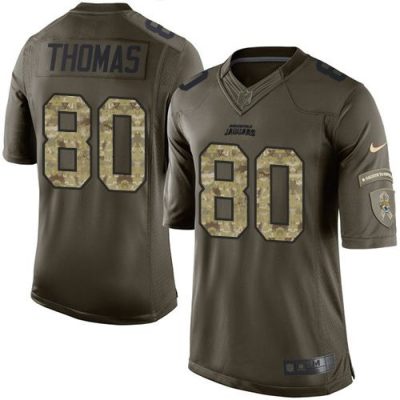 Jaguars #80 Julius Thomas Green Men's Stitched NFL Limited Salute to Service Jersey